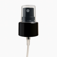 POMPE SPRAY LISSE NOIRE 24/410 CAPOT CRISTAL