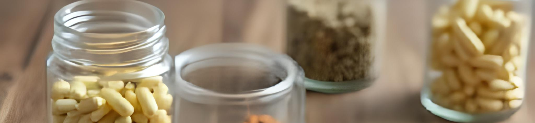 Wide smooth flint glass jars