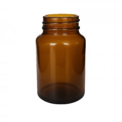 WIDE MOUTH AMBER GLASS 100 ML R3/38 BOTTLE 