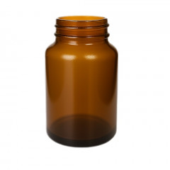 WIDE MOUTH AMBER GLASS 125 ML R3/38 BOTTLE 